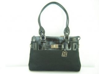 Giani Bernini Signature Satchel Handbag Purse ~ Black In Color Shoes