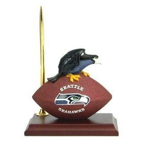 Seattle Seahawks Desk Clock & Pen Set