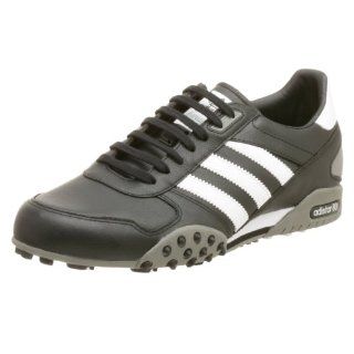 Mens adiSTAR 80 Leather Running Shoe,Black/White/Stone,11.5 M: Shoes