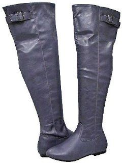 Mani Roselyn 04 Purple Women Over The Knee Boots, 8.5 M US Shoes