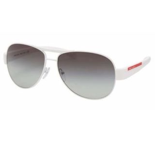 Prada Sport PS51LS White Aviator Sunglasses