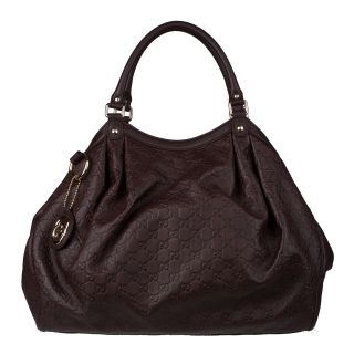 Gucci Sukey Guccissima Brown Leather Medium Tote Bag