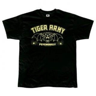 Tiger Army   Winged Cat T Shirt: Clothing