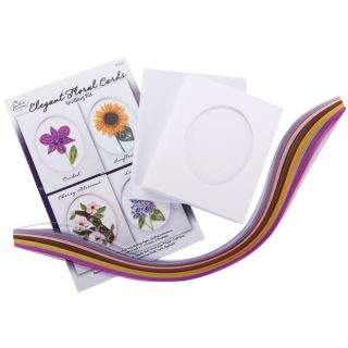 Quilled Creations Elegant Floral Cards Quilling Kit