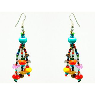 Luzy Multicolored Handmade Earrings (Guatemala)