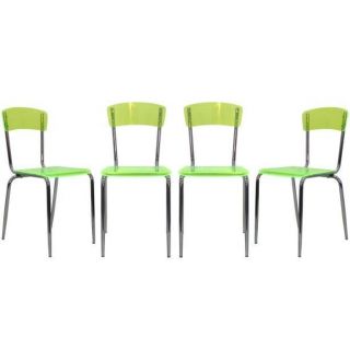 de 4 chaises empilables FIESTA     Dimensions  L.43 x P.47 x H.84
