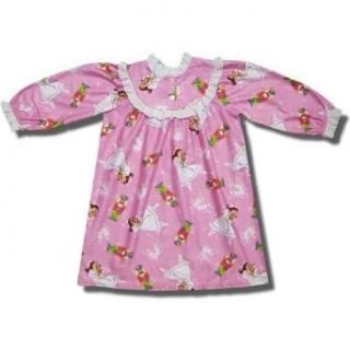 Flannel Nutcracker nightgown with lace trim for toddlers