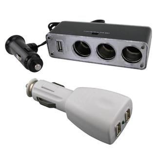way Car Lighter Splitter and 2 port USB Car Charger