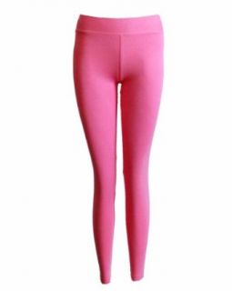 Pink Cotton Leggings Full Length Clothing