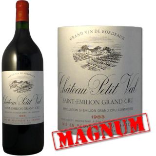 Château Petit Val St Emilion Gd Cru 1983 Magnum   Achat / Vente VIN