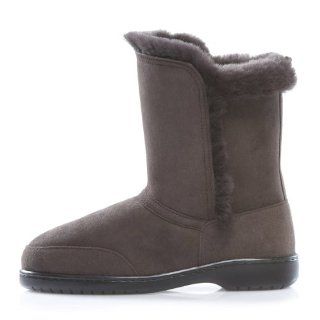 Shearling Boots with Feature Side Seams, Made in New Zealand Shoes