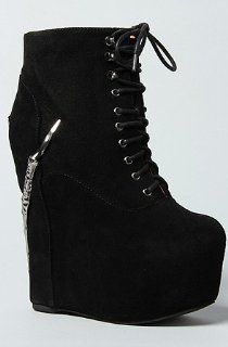 The Claw Damsel in Black Suede and Pewter,6,Black & Pewter Shoes
