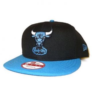 Chicago Bulls Windy City Logo Black & Military Blue