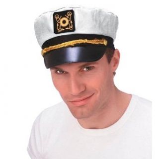 White Captain Yacht Hat Clothing