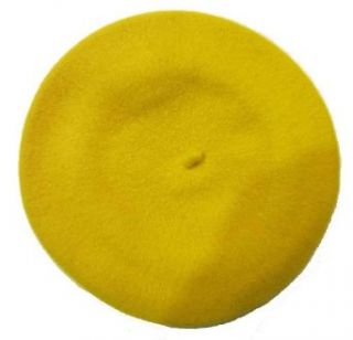 Blancq Olibet Traditional French Wool Beret Gold Clothing