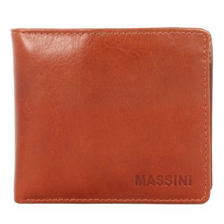 Massini Mens Fashion Leather Bi fold Wallet