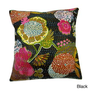 Ethnic Kantha Work Pillow Cover (India)