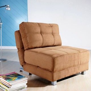 New York Brown Convertible Chair Bed