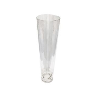 Vase en Verre Haut Conique OZONE Transparent   Achat / Vente VASE