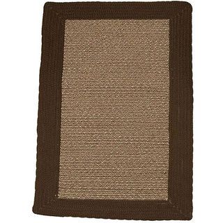 Donegal Indoor/ Outdoor Black Braided Rug (36 x 56)