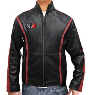 Mass Effect 3 Cosplay Costume   N7 Game Leather Jacket