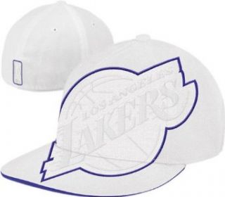 Los Angeles Lakers Supersized Logo Flat Brim Flex Hat