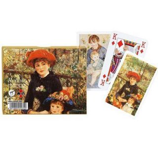 55 cartes  Renoir   Chapeau rouge Coffret de 2 jeux de 55 cartes