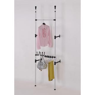 Modern Telescoping 3 Tier Clothing Jeans and Purse Storage Rack