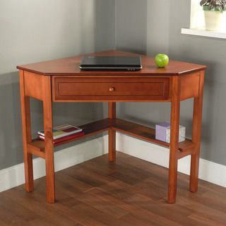 Wood Corner Computer Desk