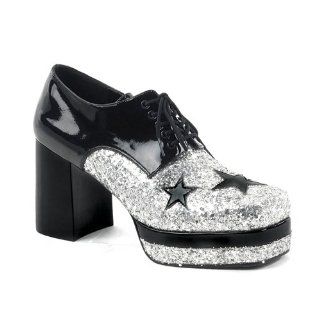 Shoes MENS SIZING Black Silver Glitter Costume Shoe Glitter Glam