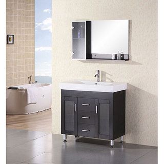 Design Element Contemporary Italian Bathroom Vanity Set
