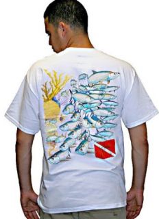 Guy Harvey Tarpon Dive T Shirt: Clothing