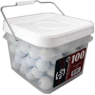 Lady Recycled Golf Balls with Bucket (Pack of 100)