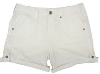 Womens Khakis & Co Stretch Utility Short (White; Size 10