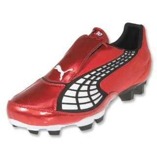 PUMA v2.10 I HG Cleats (PUMA Red/White/Black) Shoes