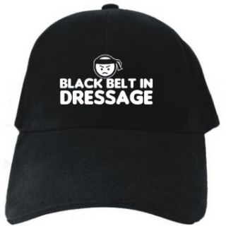 BLACK BELT IN Dressage Black Baseball Cap Unisex Clothing