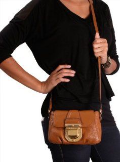 Michael Kors Charlton Womens Crossbody Purse Handbag Brown Shoes