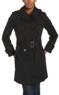 MICHAEL Michael Kors Womens Double Breasted Belted Trench