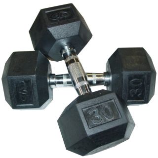 Valor Fitness RH 30 30lb Rubber Hex Dumbbell (Pair) Today $90.99