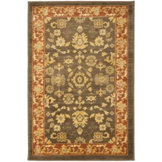 Oushak Brown/ Red Powerloomed Rug (26 x 4) Today $42.59 Sale $38