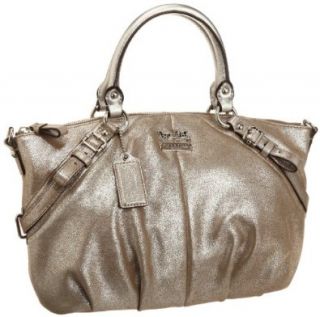  Coach Madison Shimmer Leather Sopia Satchel Bag 15960: Shoes