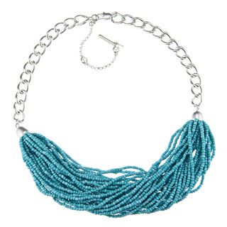 Kenneth Cole Turquoise Seed Short Bib Necklace