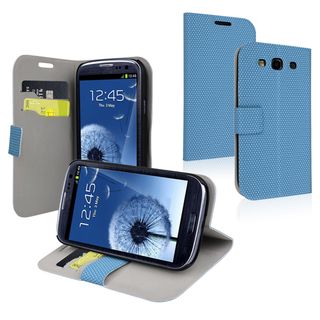BasAcc Blue Case with Card Holder for Samsung Galaxy S III/ S3 i9300