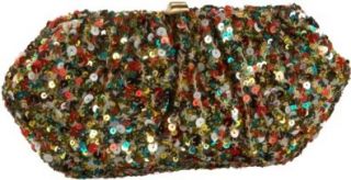 SANTI Re4977 Sequin Clutch,Taupe,one size Shoes