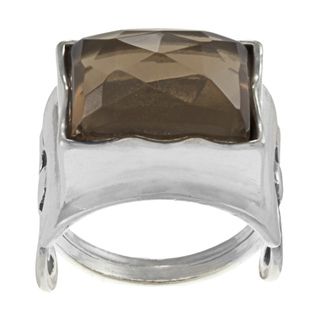 Sterling Silver Smokey Quartz Ring (Israel)