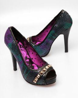 Iron Fist Debracorn Purple Platform Heels Shoes