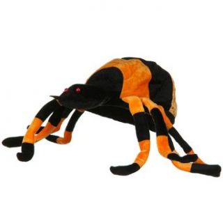 Velvet Spider Hat   Black Orange W43S19E Clothing
