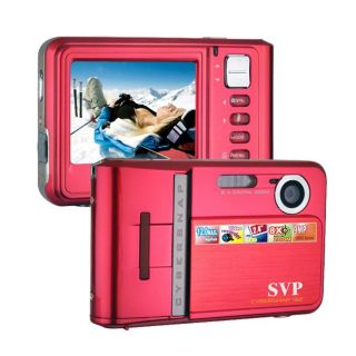 SVP Red CyberSnap 912 9MP 8x Zoom Digital Camera