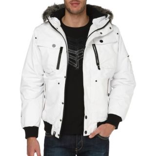 GANGSTER UNIT Doudoune Charly Homme Blanc Blanc   Achat / Vente