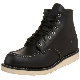 Wing Heritage Mens Classic Work 6 Inch Moc Toe Boot   Leather Shoes